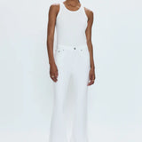 Lennon High Rise Boot Crop - White