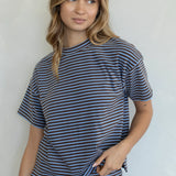 Mia Fleece Stripe Top