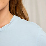 Harley Cotton Boxy Crew Neck - Powder Blue