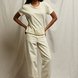 Harley  Boxy Crew Neck - Custard