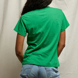 Hendrix Cotton Boxy V Neck - Grass