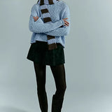 Opal Rollneck Knit Sweater - Blue