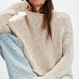 Opal Rollneck Knit Sweater - Tea