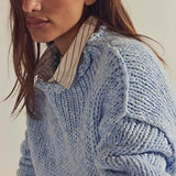 Opal Rollneck Knit Sweater - Blue