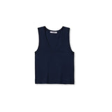 Khara U Neck Tank - Navy
