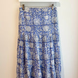Lacy Block Print Skirt - Lilac